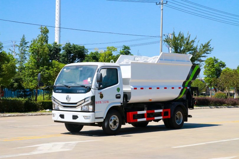 東風小多利卡無泄漏後掛桶垃圾車